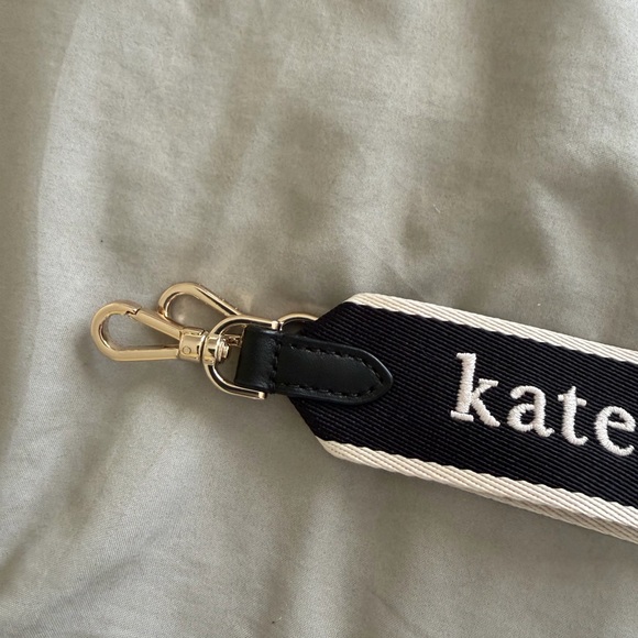 Kate Spade Black and White Logo Belt - Picture 2 of 3